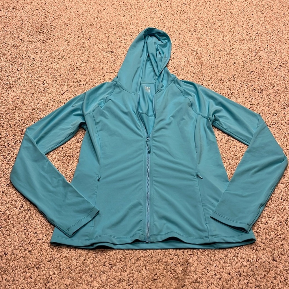 Title Nine Teal Zip-Up Hoodie